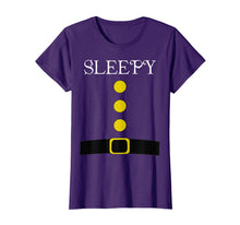 Load image into Gallery viewer, Purple Dwarf Costume Shirts Funny Halloween Gift Idea Sleepy T-Shirt
