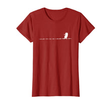 Load image into Gallery viewer, Kingfisher Bird on a Wire shirt for Birder or bird watcher
