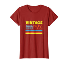 Load image into Gallery viewer, 40th Birthday T-Shirt Gift For Men &amp; Women Vintage 1978
