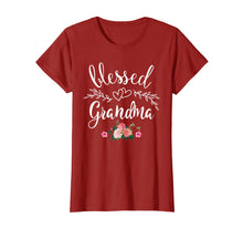 Load image into Gallery viewer, Blessed Grandma T-Shirt with floral, heart Mother&#39;s Day Gift
