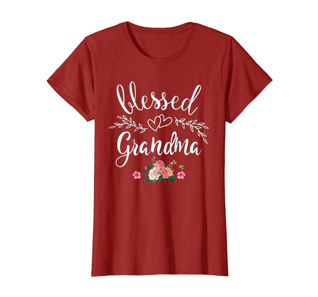 Blessed Grandma T-Shirt with floral, heart Mother's Day Gift