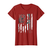 Load image into Gallery viewer, AR-15 Rifle American flag T-Shirt
