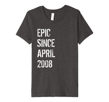 Load image into Gallery viewer, Great 11th Birthday Gift T Shirt Born In April 2008
