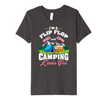 Load image into Gallery viewer, Flip Flop &amp; Camping kinda Girl T-Shirt - Camper Shirt Gift
