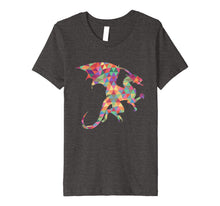 Load image into Gallery viewer, Colorful Fractal Style Dragon Tee Shirt
