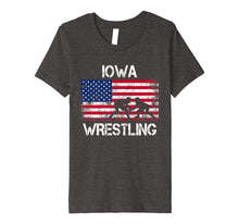 Load image into Gallery viewer, Iowa Wrestling American Flag Gift For Wrestler Shirt
