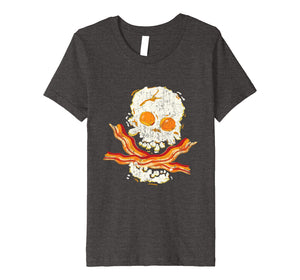 Keto Breakfast Cool Eggs Bacon Pirate Skull Gift Shirt