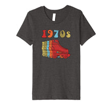 Load image into Gallery viewer, 70s Roller Skates Derby Disco Retro Vintage Tee Shirt

