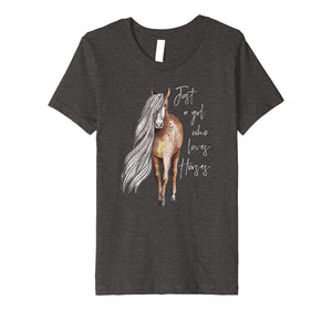 Just a Girl Who Loves Horses - Horse Lover T-Shirt