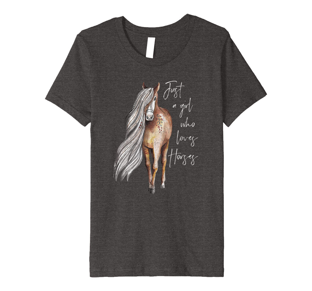 Just a Girl Who Loves Horses - Horse Lover T-Shirt