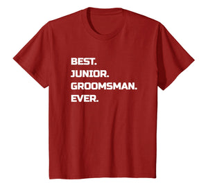 Kids Best Junior Groomsman T-Shirt Kids Boys
