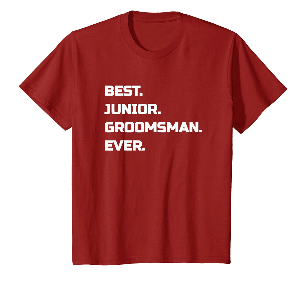 Kids Best Junior Groomsman T-Shirt Kids Boys
