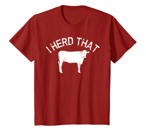 Funny Cow Herd T Shirt Cows Farm Life Herding Animals Meat