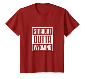 Cool Straight Outta Wyoming Shirt Sheriff Wild West Country