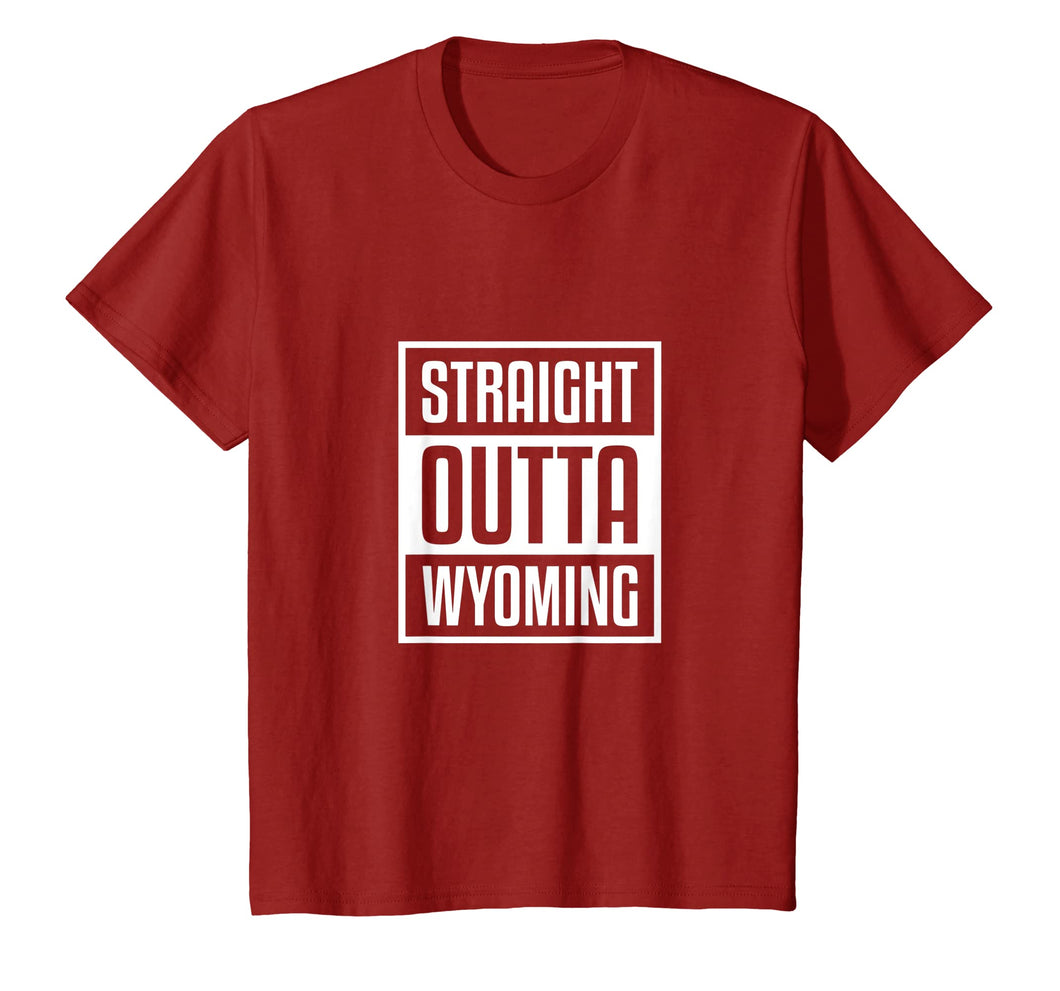 Cool Straight Outta Wyoming Shirt Sheriff Wild West Country