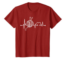 Load image into Gallery viewer, Knit &amp; Crochet Heartbeat T-Shirt Funny Knitting Gift
