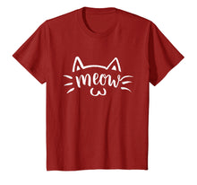 Load image into Gallery viewer, Kawaii Kitty Cat Meow Face Brush Letter Tshirt
