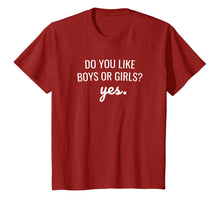 Load image into Gallery viewer, Do you like girls or Boys? YES Bisexual Pride T-shirt
