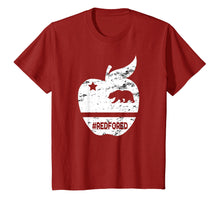 Load image into Gallery viewer, California Teacher Protest Red for Ed T Shirt RedForEd
