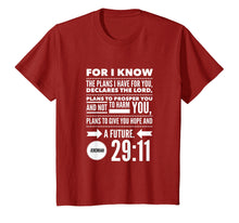 Load image into Gallery viewer, Christian Bible Verse Shirt Jeremiah 29 11 Hope God Tee

