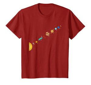Flat Earth Believers Solar System View T-Shirt
