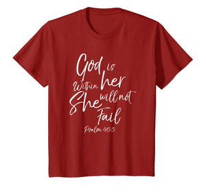God is Within Her Christian Woman Shirt Bible Verse Proverbs