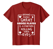 Load image into Gallery viewer, Bridge Player T Shirts Funny Partner Quote Card Game Gifts
