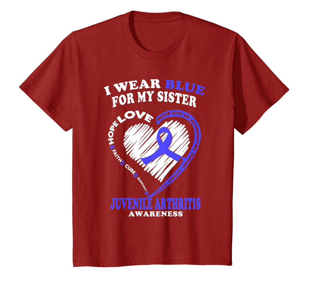 Juvenile Arthritis Shirt - I Wear Blue For My Sister