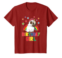 Load image into Gallery viewer, Girl Birthday Unicorn Pug B-day Party Kids T-Shirt Gift Idea
