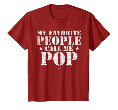 My Favorite People Call Me Pop T-Shirt Father's Day Gift