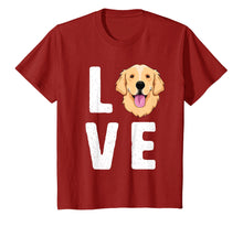 Load image into Gallery viewer, LOVE Golden Retrievers T-Shirt for Women KIds Dog Pet Gift
