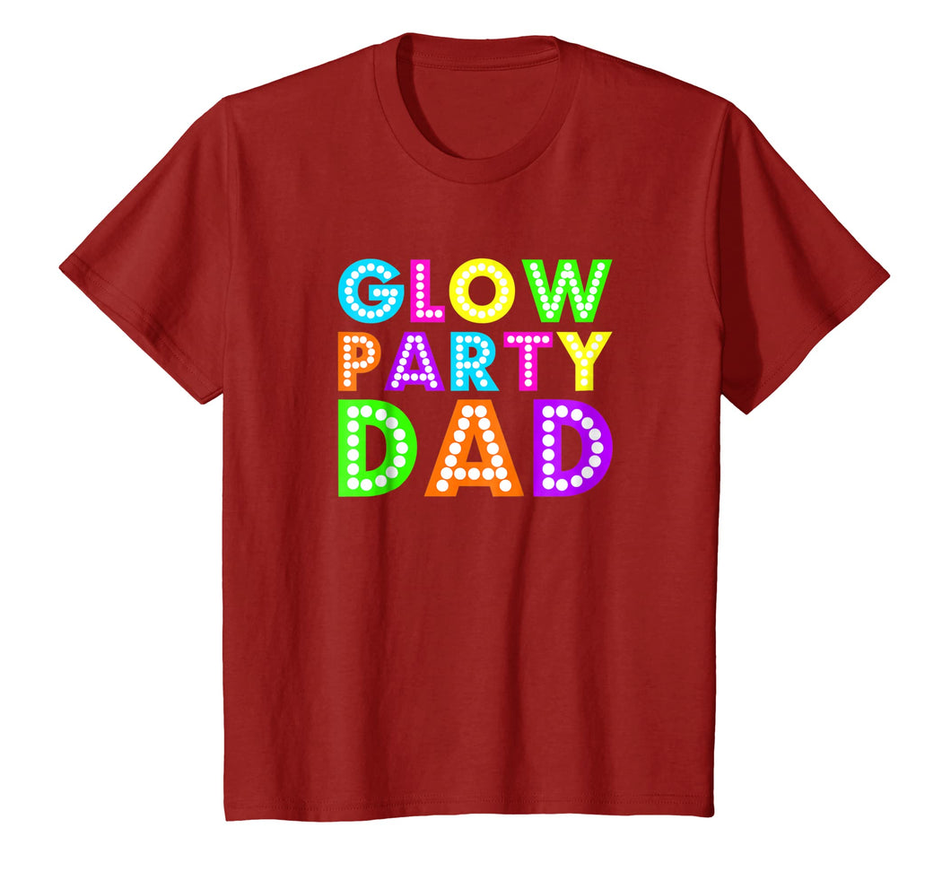 Glow Party Dad -Neon Party T Shirt