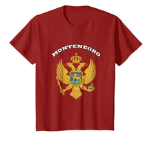 Load image into Gallery viewer, Montenegro T-shirt Coat of arms Tee Flag souvenir Podgorica
