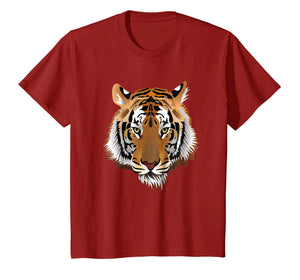 Tiger Head T-Shirt Animal Protection Cool Vintage Retro Tee
