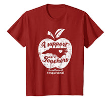 Load image into Gallery viewer, NC red for ed - North Carolina I support teachers t-shirt
