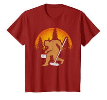 Load image into Gallery viewer, Curling Bigfoot T-Shirt, Funny Cute Winter Sport Gift Idea
