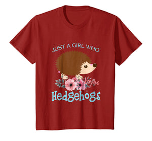 Just a Girl Who Loves Hedgehogs - Hedgehogs Lover T-Shirt