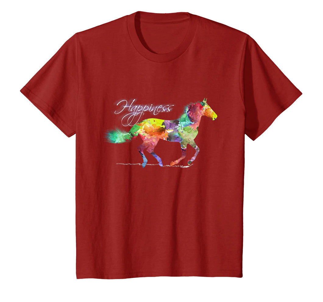 Horse Happiness T shirt Horse gifts Horse shirts Horse lover