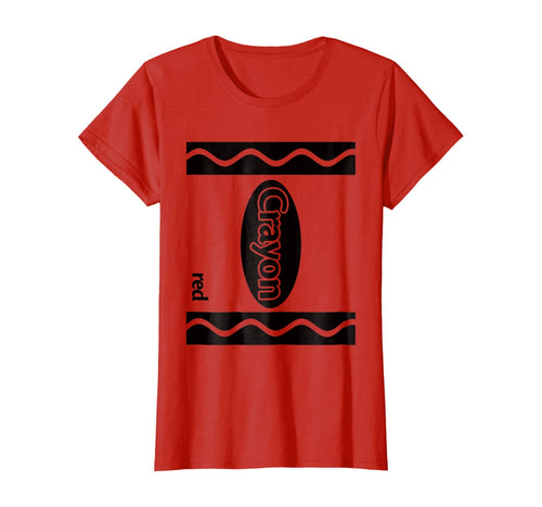 Red Crayon Box Halloween Costume Couple Group T-Shirt