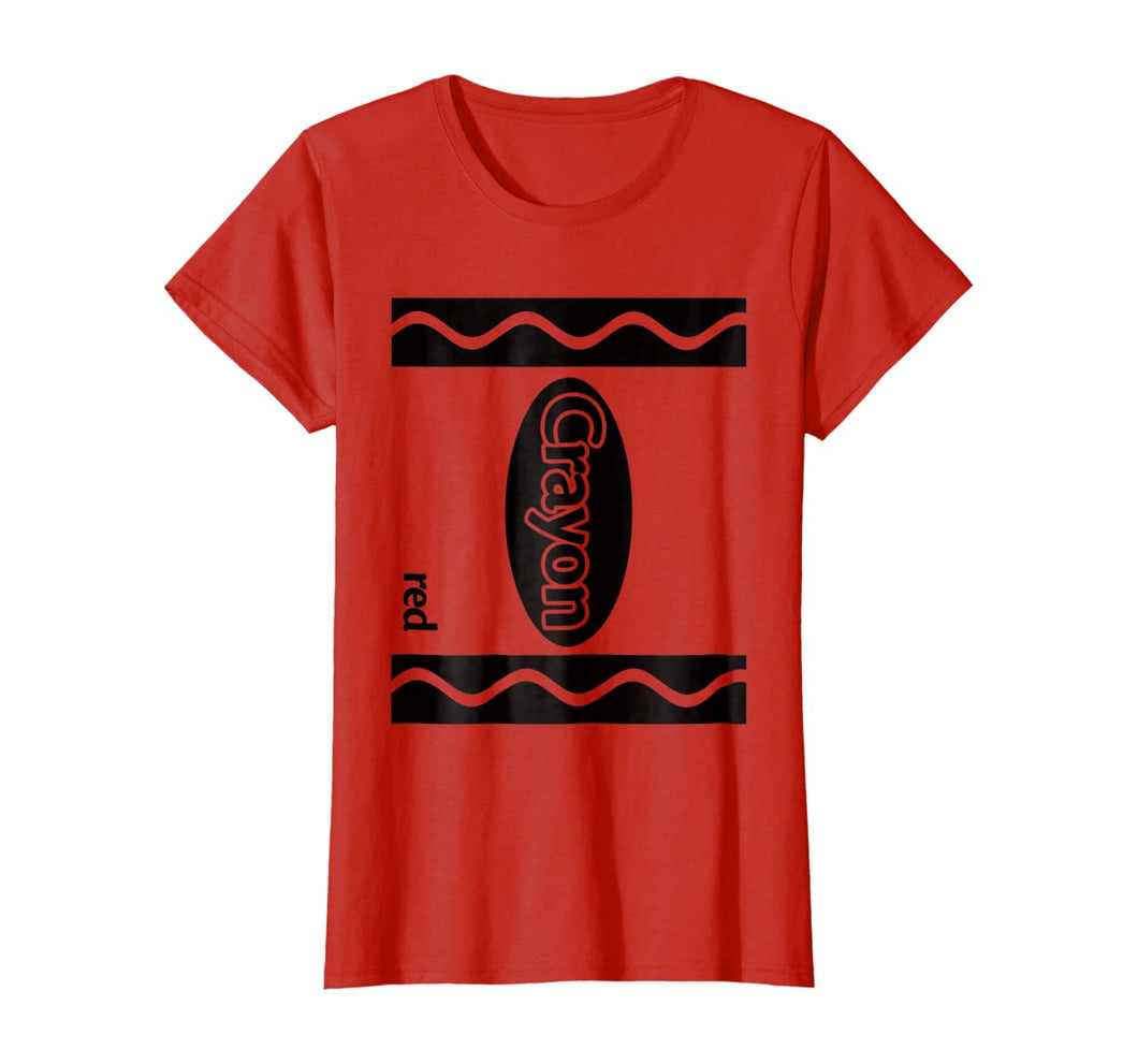 Red Crayon Box Halloween Costume Couple Group T-Shirt