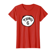 Load image into Gallery viewer, Dr. Seuss Thing 6 Emblem RED T-shirt
