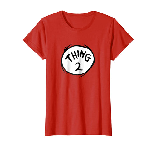 Dr. Seuss Thing 2 Emblem RED T-shirt