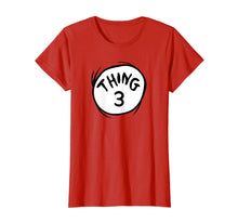 Load image into Gallery viewer, Dr. Seuss Thing 3 Emblem RED T-shirt
