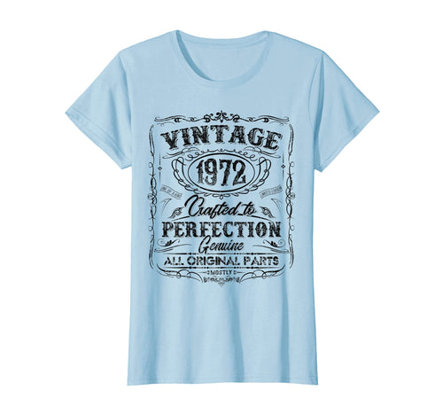 Classic 47th birthday gift Vintage 1972 tshirt for men women