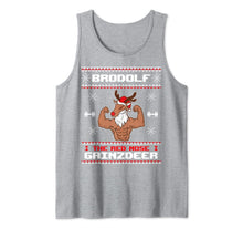 Load image into Gallery viewer, Brodolf The Red Nose Gainzdeer Gym Ugly Christmas Sweater Tank Top
