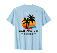 Load image into Gallery viewer, CANCUN MEXICO CARIBBEAN SUNSET PALMS SEAGULLS BEACH SHIRT
