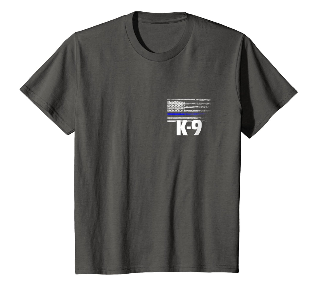 K-9 Police Officer USA Flag T-Shirt LEO Cops Law Enforcement