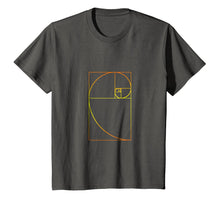 Load image into Gallery viewer, Golden Ratio Spiral T-Shirt Fibonacci Spiral T-Shirt
