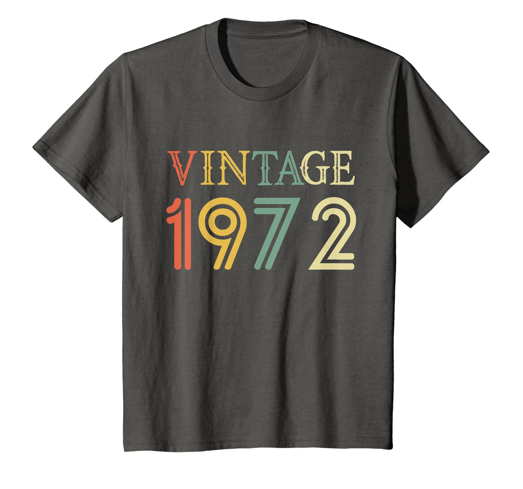 Retro Vintage 1972 T-Shirt 46 yrs old Bday 46th Birthday