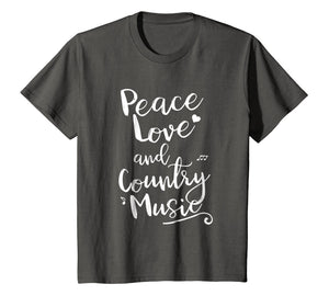 Peace Love Country Music Shirt Mens Womens Kids